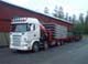 Transport av aluminiumramper och landstigningsramper till en pontonbro.