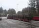 Transport av bandvagnar fr�n Sollefte� till Str�ngn�s.
